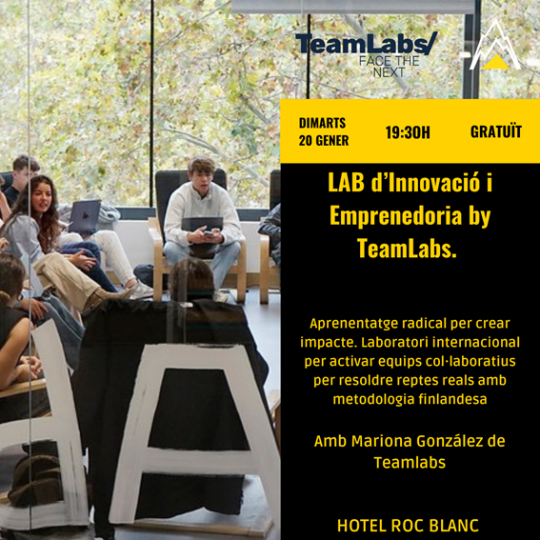 Charla sobre innovación y emprendimiento con TeamLabs en Escaldes-Engordany