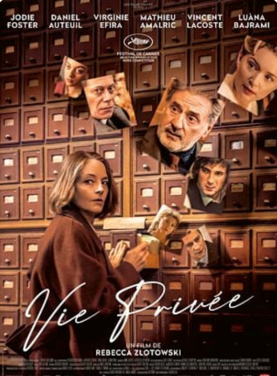 Cartel de la película Vie Privée con Jodie Foster y otros actores