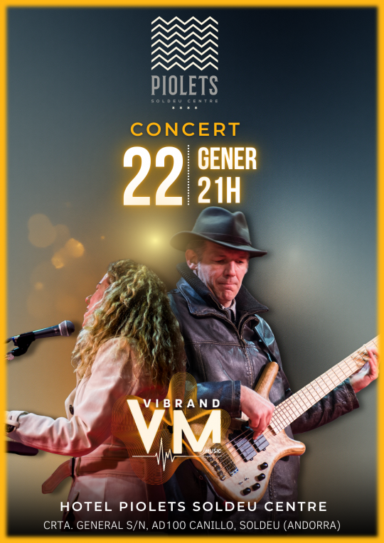 Músicos en el escenario durante el concierto Vibrand Music en Canillo