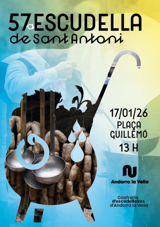 Cartel de la 57ª Escudella de Sant Antoni en Andorra la Vella