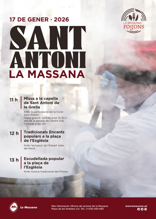 Celebración de la Escudella de Sant Antoni en La Massana
