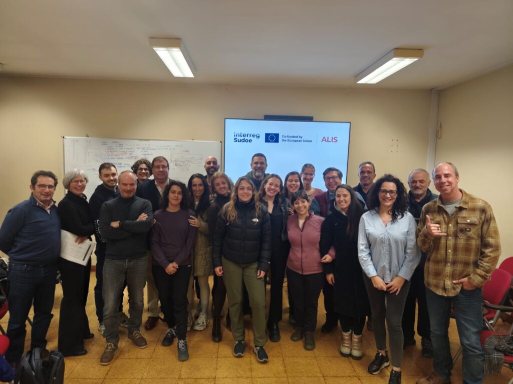 Grupo de personas en reunión del proyecto ALIS en Porto, Portugal.