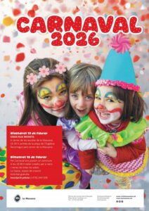 Niños disfrazados de payasos en el carnaval de La Massana