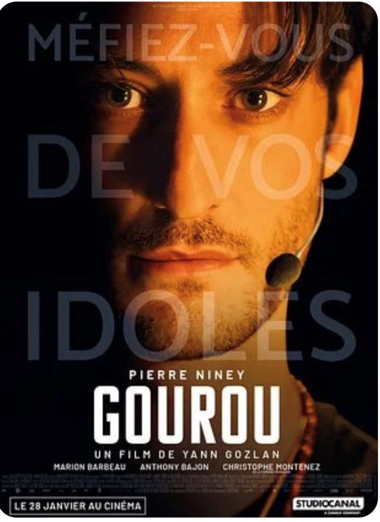 Cartel de la película Gourou con el protagonista en primer plano