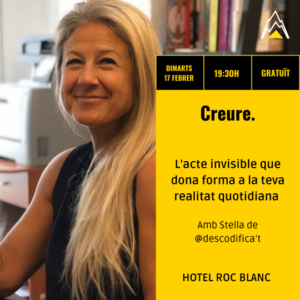 Stella de @descodifica’t en conferencia sobre creencias en Escaldes-Engordany