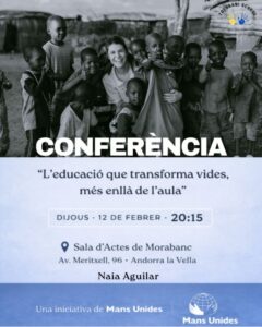 Conferencia sobre educación transformadora con Naia Aguilar en Andorra