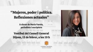 Conferencia sobre mujeres y política con Nuria Varela en Andorra