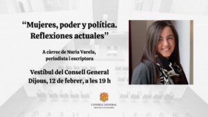 Conferencia sobre mujeres y política con Nuria Varela en Andorra