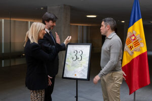 Presentación del cartel del 33 aniversario de la Constitución de Andorra
