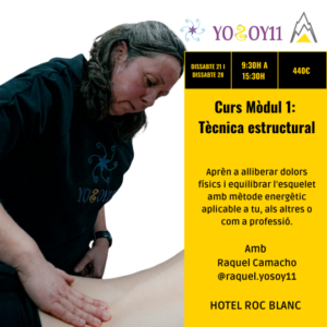 Raquel Camacho enseñando técnica estructural en un curso