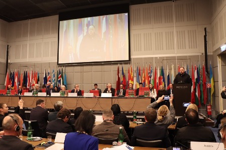 Presentación de la delegación del Consell General en la Asamblea Parlamentaria de la OSCE en Viena.