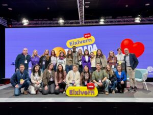 Grupo de creadores de contenido en el evento Eixivern en Andorra
