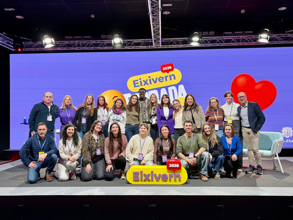 Grupo de creadores de contenido en el evento Eixivern en Andorra
