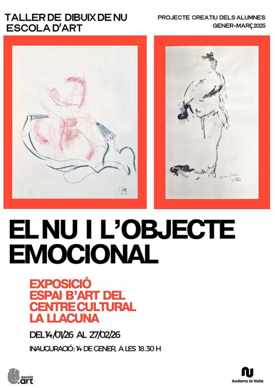 Cartel de la exposición sobre la figura humana en Andorra la Vella