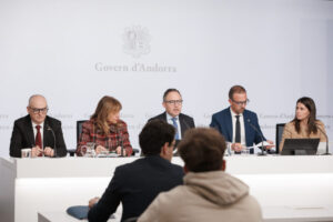Reunión del Gobierno de Andorra para anunciar medidas económicas en Pas de la Casa