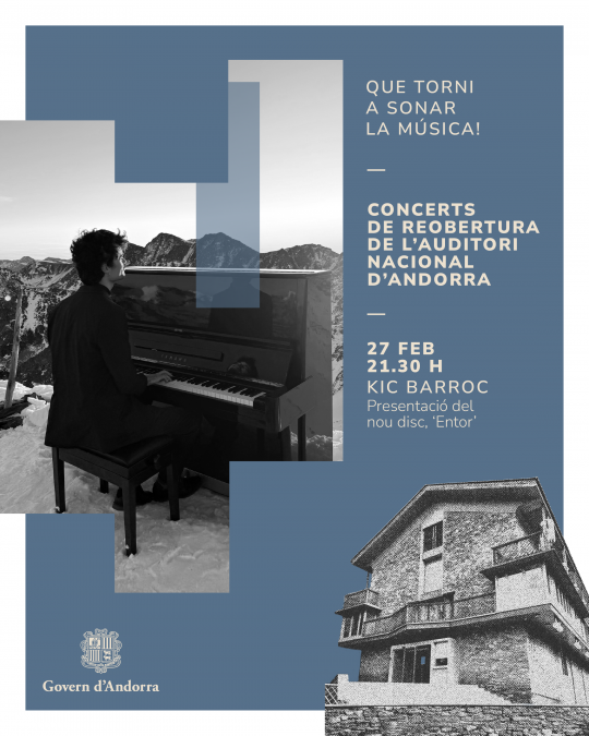 Kic Barroc presentando su nuevo disco Entor en el Auditorio Nacional de Andorra