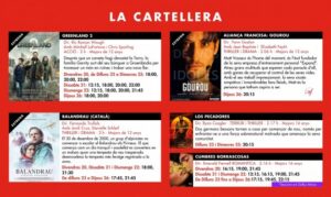 Cartelera de programación de los Cinemes Illa Carlemany en febrero de 2026