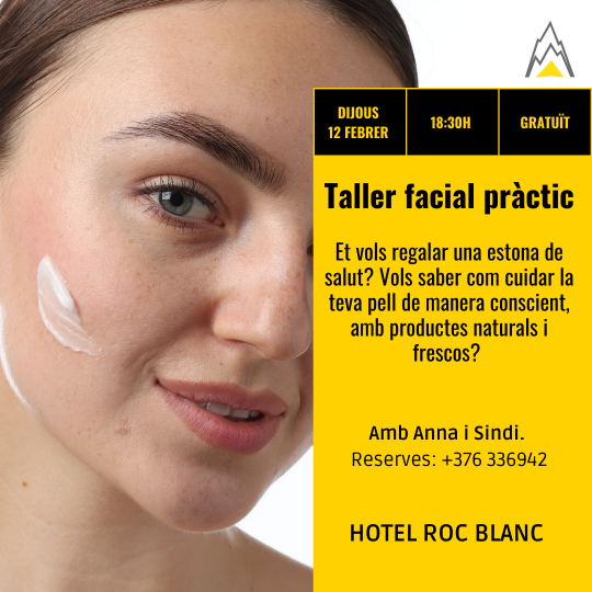 Mujer aplicando crema facial en un taller de cuidado de la piel