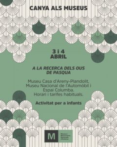 Cartel de actividad para la búsqueda de huevos de Pascua en Andorra