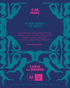 Cartel de la charla sobre esoterismo en la Casa d'Areny-Plandolit