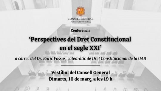 Conferencia sobre Derecho Constitucional en Andorra la Vella con el Dr. Enric Fossas
