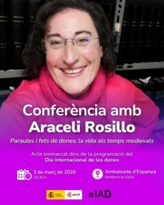 Conferencia sobre la vida de las mujeres en la Edad Media en Andorra