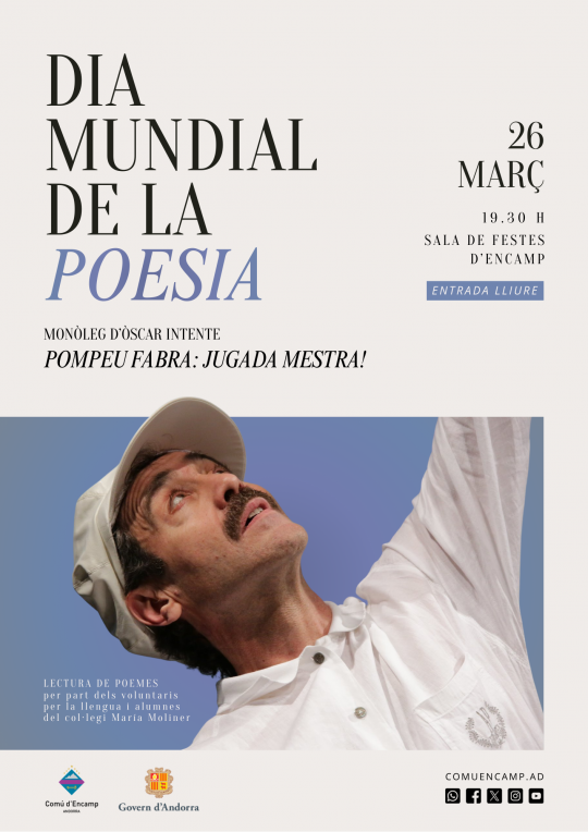 Espectáculo de poesía en homenaje a Pompeu Fabra en Encamp