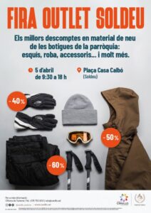 Material de nieve en oferta en la Fira Outlet de Soldeu