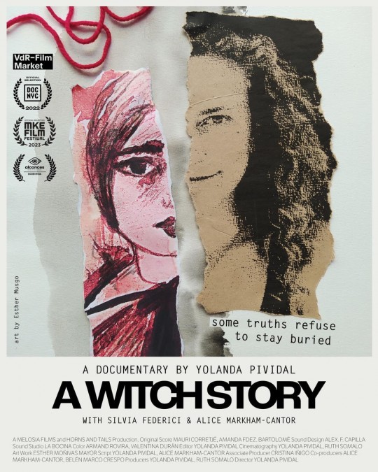 Cartel del documental A Witch Story de Yolanda Pividal sobre la caza de brujas