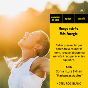 Mujer disfrutando de un taller sobre reducción del estrés