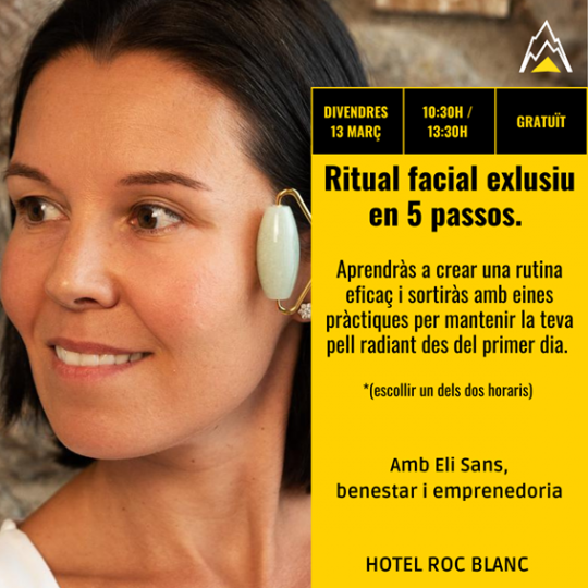 Mujer participando en taller de ritual facial exclusivo en Escaldes-Engordany