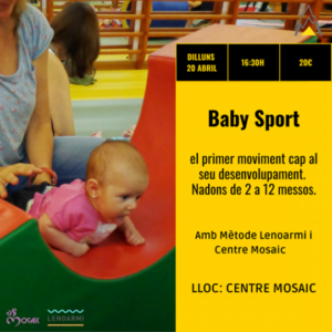 Bebé participando en actividad de Baby Sport en Escaldes-Engordany.