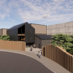 Edificio moderno relacionado con energía sostenible en Andorra