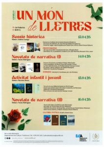 Cartel del festival literario Món de Lletres en Canillo