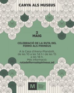 Cartel de celebración de la ruta del ferro en los Pirineos