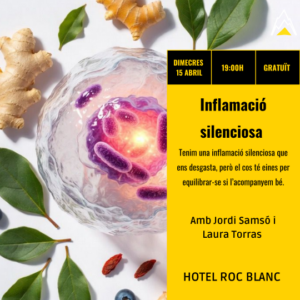 Imagen promocional de charla sobre inflamación silenciosa en Escaldes-Engordany