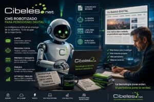 Robot asistente para periodismo digital con Cibeles.net