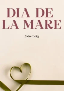 Decoración para el Día de la Madre con cinta en forma de corazón