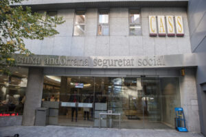 Fachada de la Caixa Andorrana de la Seguretat Social en Andorra