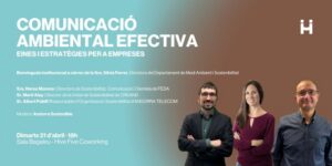 Participantes de la mesa redonda sobre comunicación ambiental en Andorra la Vella