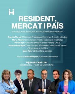 Mesa redonda sobre el futuro de Andorra con varios ponentes destacados.