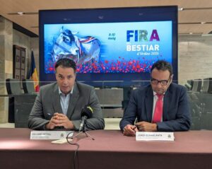 Presentación de la Fira del Bestiar en Ordino por Eduard Betriu y Jordi Serracanta