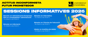 Cartel de sesión informativa sobre bachillerato en Ciencias de la Educación