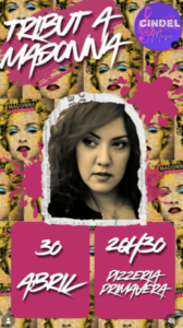 Cartel del espectáculo tributo a Madonna en Andorra la Vella