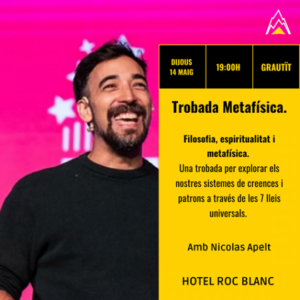 Charla sobre metafísica en el Hotel Roc Blanc con Nicolas Apelt