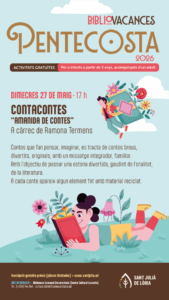 Cartel del contacontes infantil en Sant Julià de Lòria para Pentecosta 2026