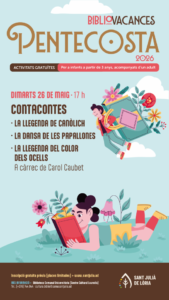 Cartel del contacontes en Sant Julià de Lòria para niños