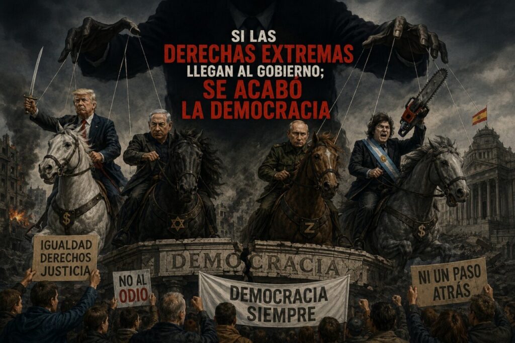 Ilustración sobre las consecuencias de las derechas extremas en el gobierno