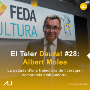 Albert Moles en el evento El Teler Daurat en Escaldes-Engordany