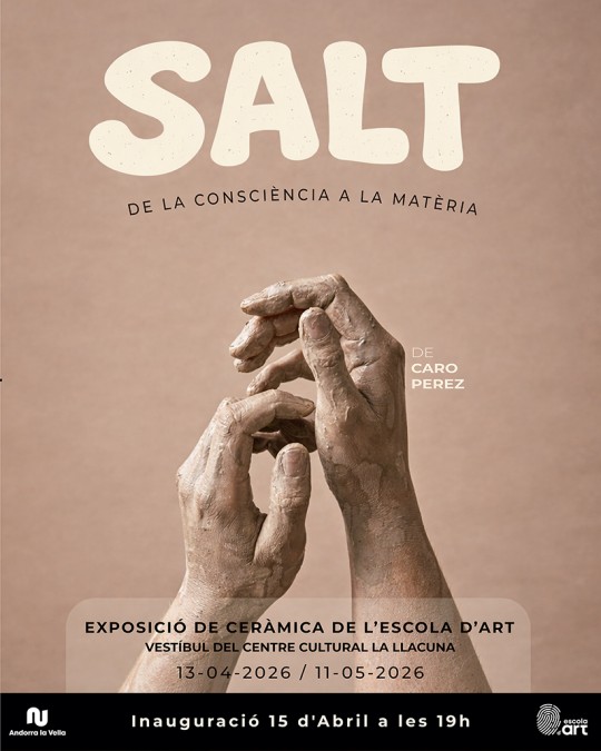 Cartel de la exposición de cerámica SALT de Caro Pérez